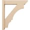 Ekena Millwork 6-in W x 26-in D x 30-in H Balboa Slat Rough Cedar Woodgrain TimberThane Outlooker, Primed Tan OUTUR060X26X30BOA24RCPR - alternate 3